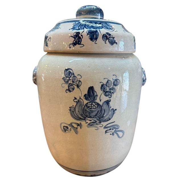 Spanish Antique Spanish Tabac Jar For Sale - Image 3 of 7