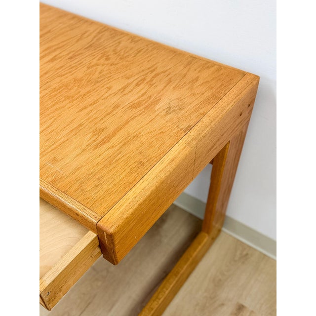 Vintage Handmade Organic Modern Pine Plywood Desk, Lou Hodges Style MCM For Sale - Image 15 of 18