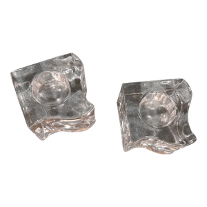 Orrefors Sweden Crystal Candle Holder's