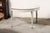 Neoclassical 19th Century Pair of White Painted Demi-Lunes With Brass Feet, From France For Sale - Image 3 of 14
