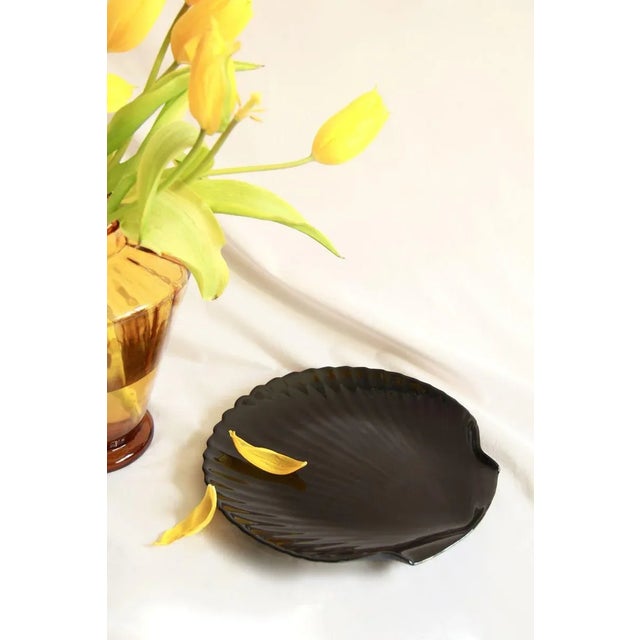 Vintage Capesante Ceramic Shell Plates, 1980s, Set of 7 For Sale - Image 6 of 10