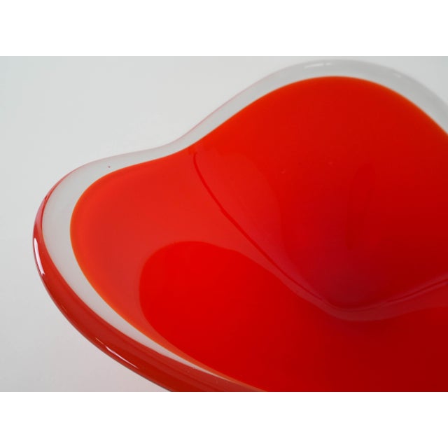 Vintage Italian Red Platter in Murano Glass, 1960s For Sale - Image 7 of 9