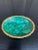 Vintage Malachite Brass Rimmed Bowl For Sale In South Bend - Image 6 of 8