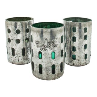 1930s Seltzer Bottle Multi-Functional Upcycled Wine Chiller/Ice Bucket/Luminaire - Set of 3 For Sale