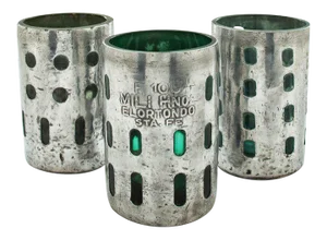 1930s Seltzer Bottle Multi-Functional Upcycled Wine Chiller/Ice Bucket/Luminaire - Set of 3