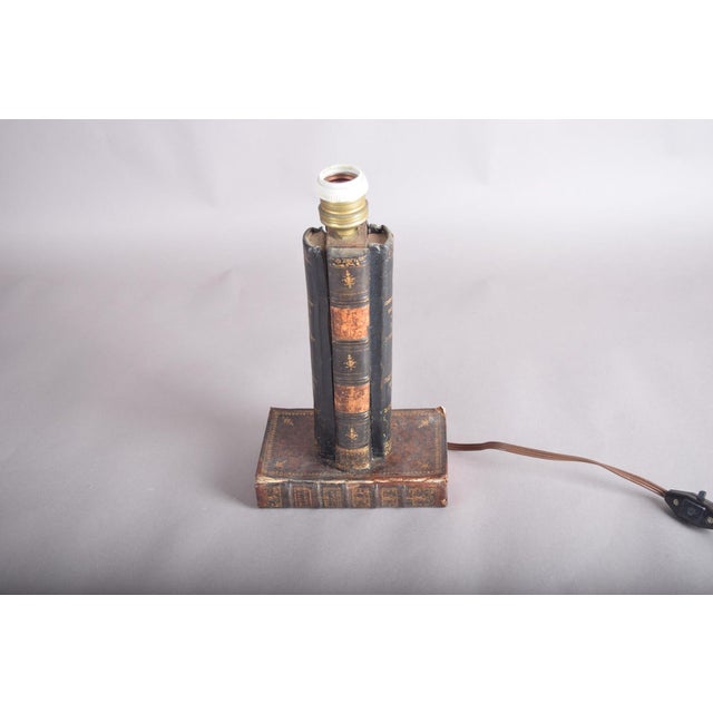 Antique Book Stack Table Lamp, 1950s For Sale - Image 3 of 11