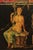 Mid 20th Century Roman Fresco Oil Painting Signed 'Fabriano' with Black Frame For Sale - Image 13 of 18