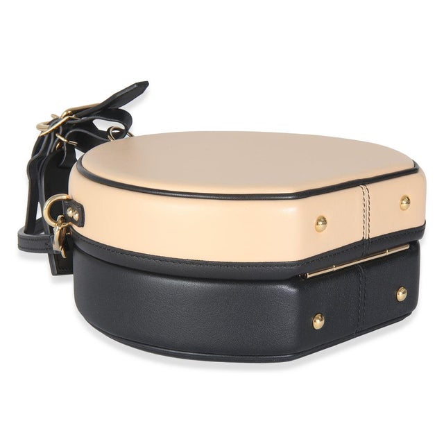 Black Beige Calfskin Petite Boite Chapeau For Sale In New York - Image 6 of 8
