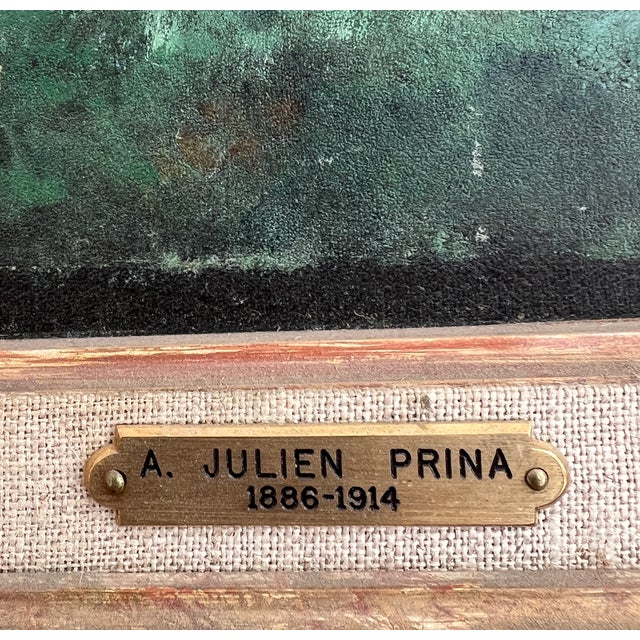 André Julien Prina, Maisons de Genève, 1962, Oil on Canvas, Framed For Sale - Image 16 of 17