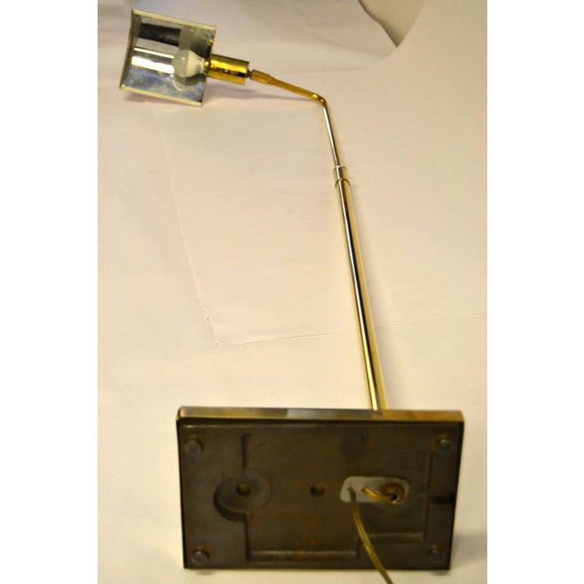1970s Mid-Century Modern Original Koch & Lowy Pharmacy Lamp Brass Steel Floor Lamp For Sale - Image 12 of 17
