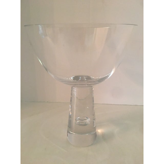 Fabulous vintage glass bowl design by Bengt Orup (1916 to 1996 )for Swedish glassmakers Johasfors. Orup was the leading...