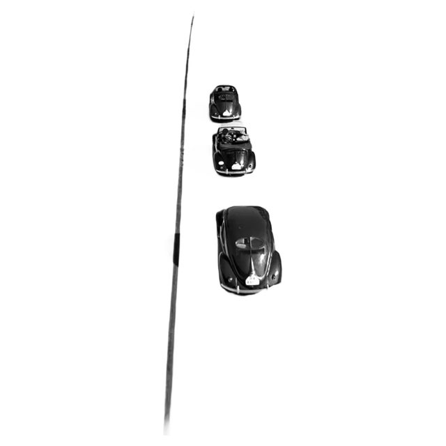 3 Volkswagen Beetle on Street, Germany 1938, Printed Later 1938/2021 For Sale