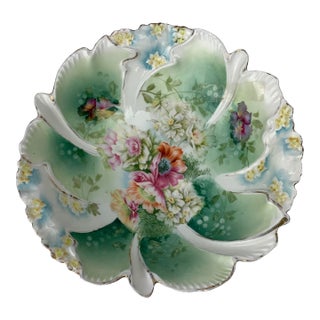 Antique Rs Prussia Porcelain Decorative Bowl For Sale