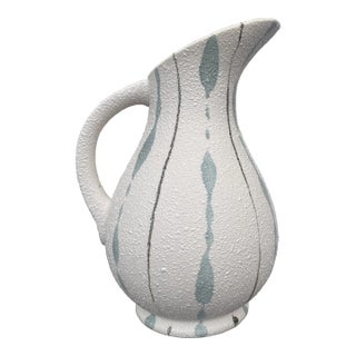 Mid Century Modern Italian Style Pottery Pitcher For Sale