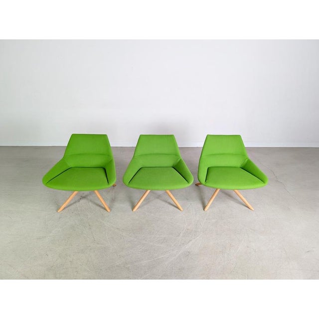Wood Green Desk Chairs by Christophe Pillet Dunas for Inclass, Set of 3 For Sale - Image 7 of 12