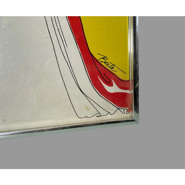 Late 20th Century 1977 Mame Angela Lansbury Musical Theater Broadway Advertising Lobby Window Berta Poster For Sale - Image 5 of 7