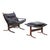 Textile Set of Siesta Louneg Chair and Ottoman in Leather by Ingmar Relling, 1960s For Sale - Image 7 of 7