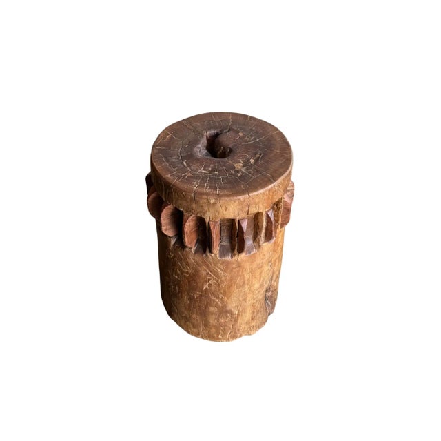 Solid Teak Sugar Cane Crusher / Grinder From Java, Indonesia C. 1970 For Sale - Image 4 of 6