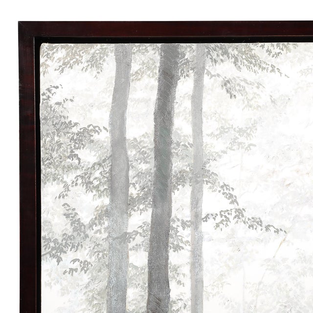 Modernist Oil on Linen Painting Entitled "Dancers" by Michele Harvey For Sale - Image 10 of 18