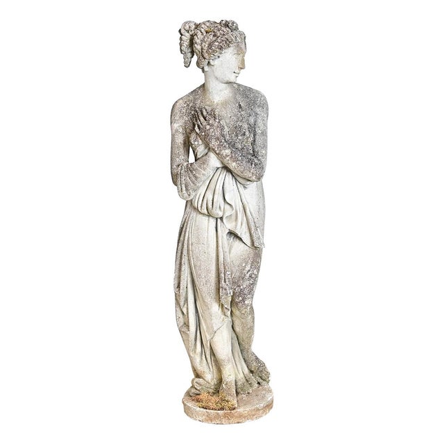 Late 19th Century English Victorian Cast Stone Reproduction of the Venus Italica For Sale In Baton Rouge - Image 6 of 14