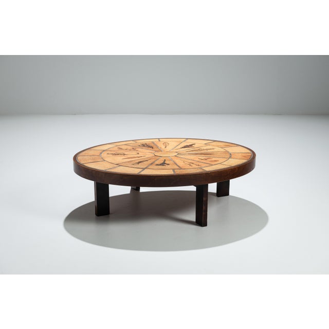 1960s Les Herbiers Coffee Table by Roger Capron for Vallauris, 1960s For Sale - Image 5 of 13