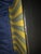 Vintage Postmodern Striped Tôle Planter Cachepot With Brass Bun Feet Fd For Sale - Image 4 of 10
