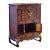 Antique Asian Cabinet With Brass Detail For Sale