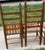 Early 1900s Ladderback and Slat Seat Dining Chairs, Set of 4 For Sale - Image 11 of 13