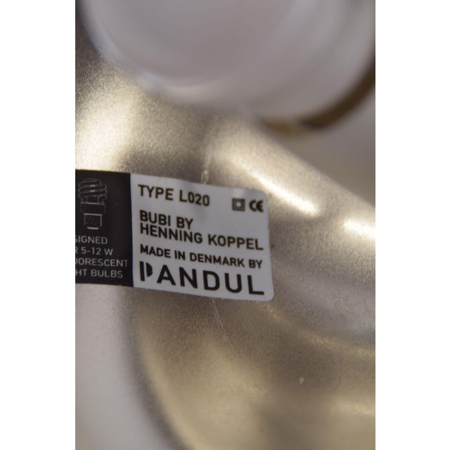 Metal Danish HK20 Bubi Lamp by Henning Koppel for Pandul, 1970s For Sale - Image 7 of 8
