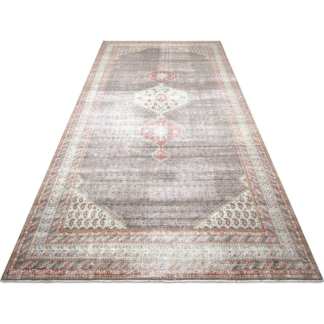 1940s 1940s Persian Mahal Rug For Sale - Image 5 of 6