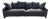 Charlotte Flannel Modern Dark Gray Sofa Attributed to Paul Michael Company For Sale