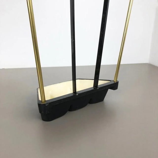 Mid-Century Brass Umbrella Stand, Germany, 1950s For Sale - Image 14 of 17