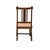 Zen Oriental Straight Legs Bars Backrest Solid Wood Chair For Sale - Image 9 of 9