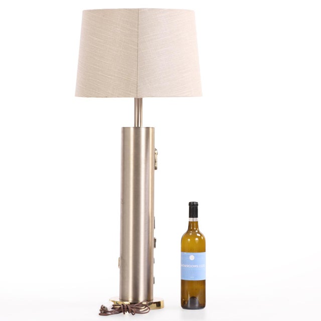 Brutalist 1970s Brutalist Metal Table Lamp by Laurel Lamp Company For Sale - Image 3 of 6