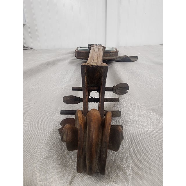 French Extraordinary Violin Antique Mirror For Sale - Image 3 of 10