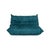 Textile Blue Fabric Togo 2-Seater Sofa by Michel Ducaroy for Ligne Roset For Sale - Image 7 of 11