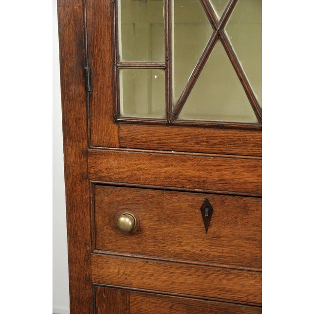 Antique English Oak Cabinet, 1700s For Sale - Image 9 of 12