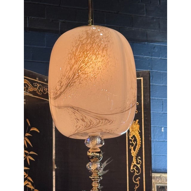 Early 21st Century Murano Swirl Glass Lanterns For Sale - Image 5 of 6