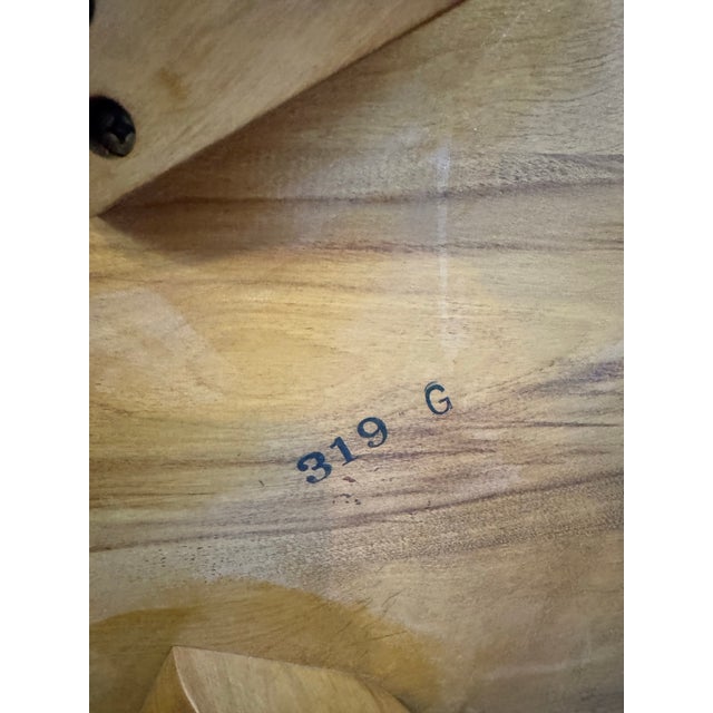 Vintage MCM Authentic Heywood-Wakefield 319-G Champagne Coffee Table Signed For Sale - Image 9 of 12