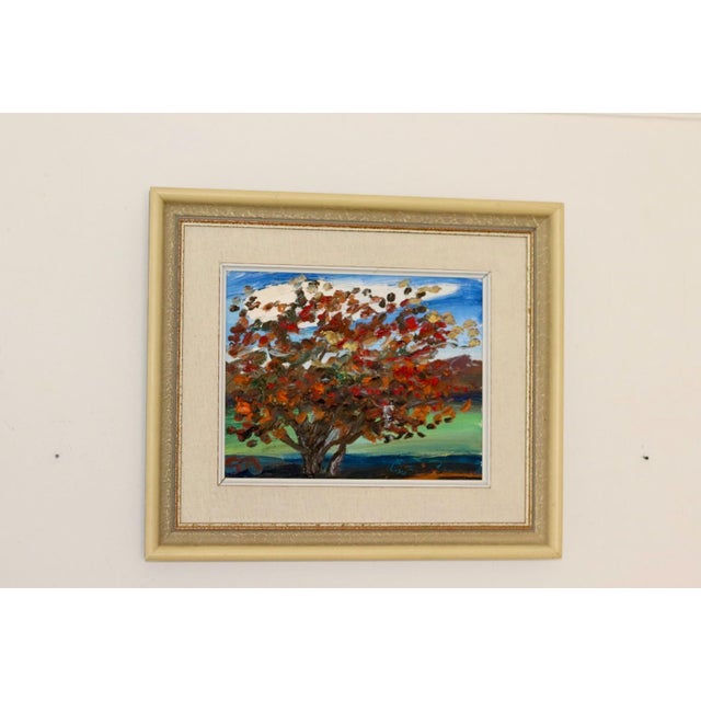 Göran Brunius, Autumn Tree, Oil on Board, Mid-20th Century For Sale - Image 9 of 10