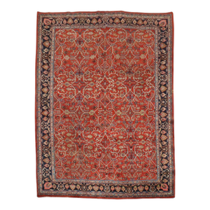 Antique Zabihi Collection Jewel Toned Persian Bidjar Rug