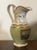 Neoclassical Antique 19th Century Old Porcelain Cream Hand Painted Pitcher For Sale - Image 3 of 13