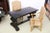Black Antique Tycoons 19th Century Renaissance Revival English Ebony Table-Writing/Console/Library/Center Tycoon’s Provenance For Sale - Image 8 of 10