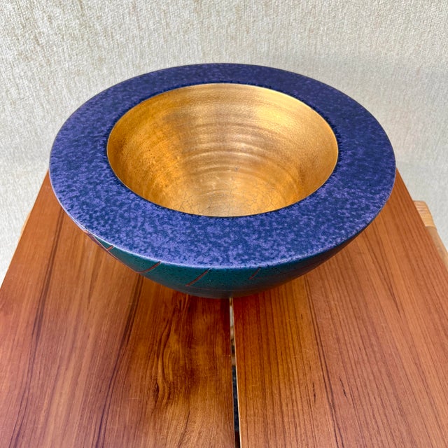 Postmodern Postmodern Ceramic Decorative Center Bowl Signed by Japanese Artist Masuo Ojima. C 1980s For Sale - Image 3 of 18
