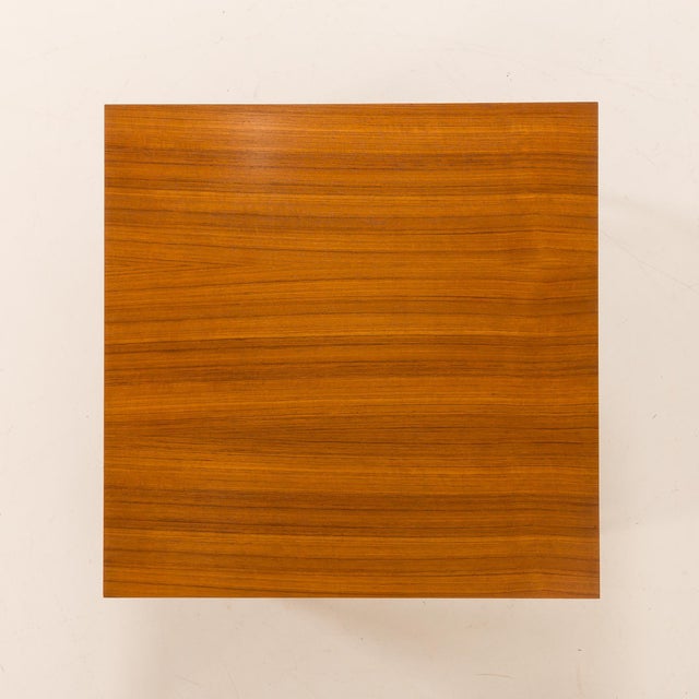 Mid-Century Modern Scandinavian Square Teak Coffee Table, Denmark, 1970s For Sale - Image 4 of 9