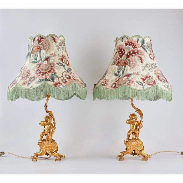 Putti Table Lamps, Set of 2 For Sale - Image 5 of 5