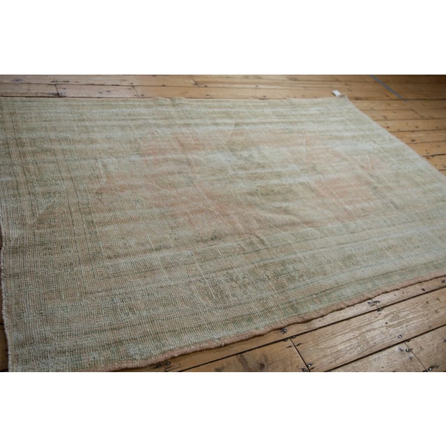 Textile Vintage Distressed Oushak Rug - 5' X 7'7" For Sale - Image 7 of 10