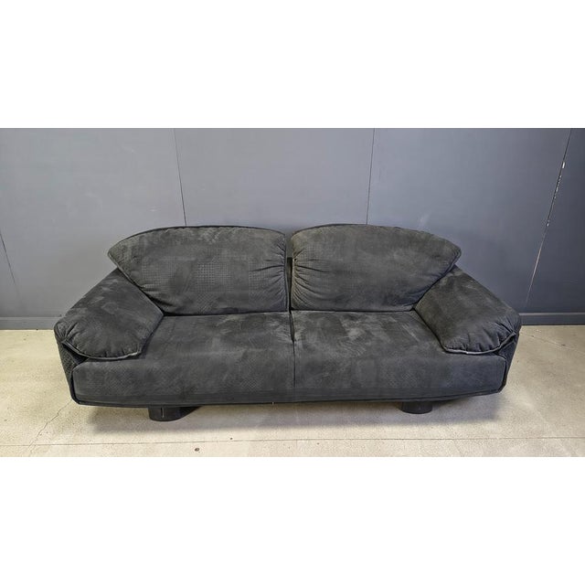 Vintage Velvet Sofa by Saporiti Italia, 1980s For Sale - Image 13 of 15