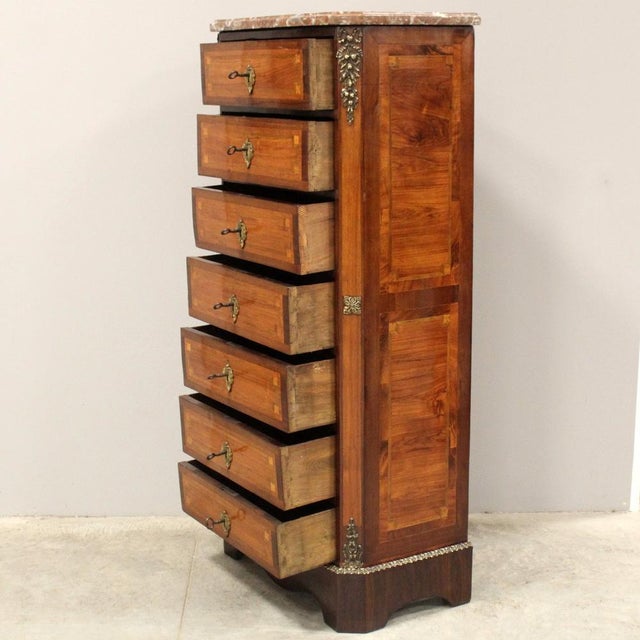 Napoleon III Weekly Chest of Drawers, 19th Century For Sale - Image 6 of 16