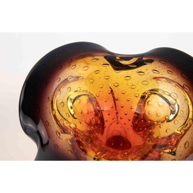 Vintage Glass Bowl attributed to Seguso Vetri d'Arte, 1970s For Sale - Image 3 of 7